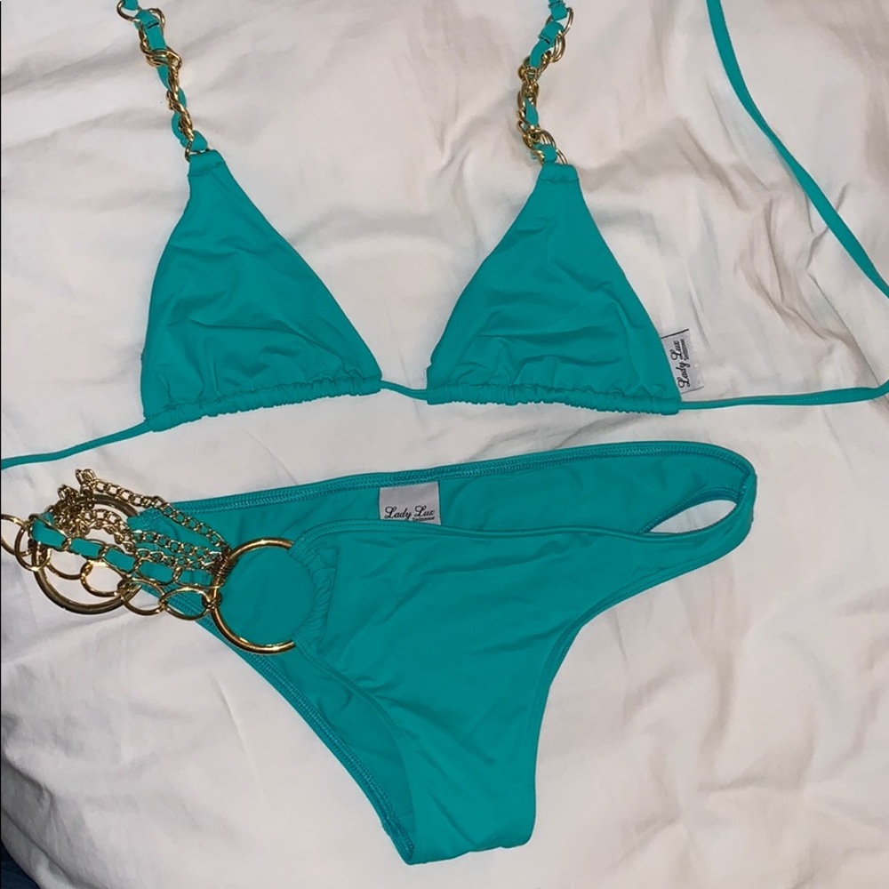 Lady Lux turquoise bikini
